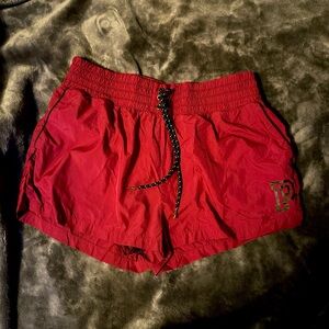 pink victoria secret rain sweat shorts